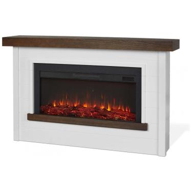 Imagem de Lareira Elétrica Real Flame Bernice 170,18 cm com Suporte para Sala de Estar ou Quarto, Inserto de Lareira Substituível, Efeito Realista de