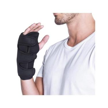 Imagem de Munhequeira Ortopédica Uso Noturno Com Tala De Punho Kestal, Preto