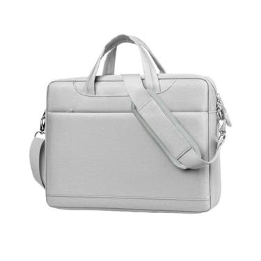 Imagem de Bolsa para laptop acolchoada à prova de choque bolsa de ombro de 15,6 a 16 polegadas pasta portátil de grande capacidade bolsa para computador