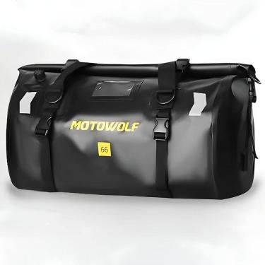 Imagem de Bolsa Impermeável Moto Saco Mala Mochila Assento 66L G Preto