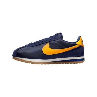 Imagem de Nike Tênis feminino Cortez (DZ2795-403, azul marinho/azul void/vela/ouro universitário), Azul-marinho/University Gold, 36 BR