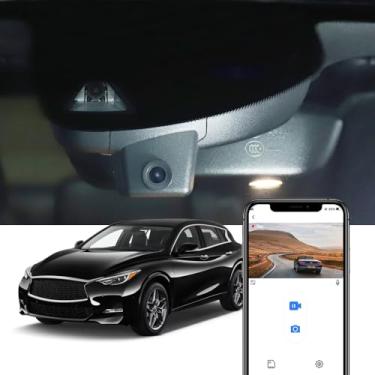 Imagem de Fitcamx Câmera veicular 4K adequada para Infiniti QX30 2017 2018 2019 Luxury Premium Sport Pure Essential (HD2-6080), visual OEM, vídeo UHD 2160p, Wi-Fi e aplicativo, gravação em loop, sensor G, plug