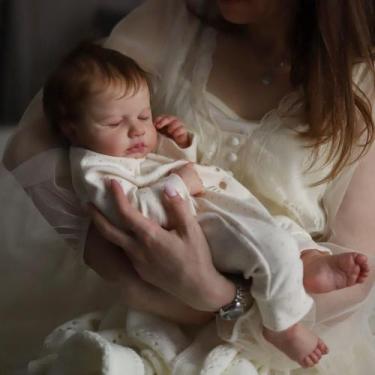 Imagem de Boneca Reborn Baby Doll Zero Pam, corpo inteiro, silicone, 50 cm, meni