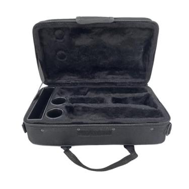 Imagem de Estojo para clarinete Ekey preto bolsa traseira alça grossa acolchoado agradável zíper protege (Bb)