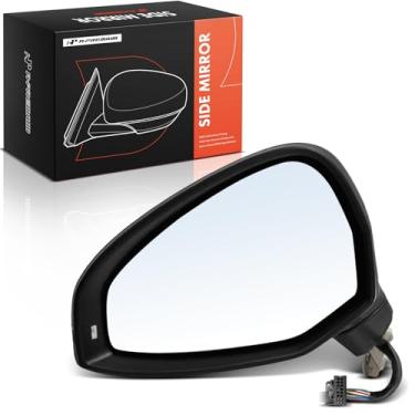 Imagem de A-Premium Espelho retrovisor elétrico do lado do motorista - compatível com Audi A4 allroad Quattro/A4, 2017 2018 2019 - Espelho retrovisor externo preto dobrável manual aquecido com seta