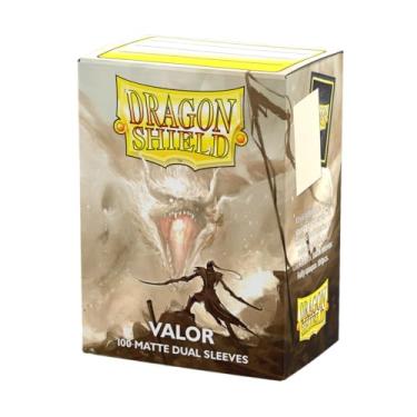 Imagem de Sleeve Dragon Shield Standard Padrão Dual Matte Valor Branco Magic RPG TCG Board Game com 100