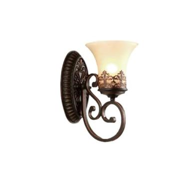 Imagem de Iluminação Interior Exterior Retro Estilo Europeu Para Sala De Estar Quarto TV Parede De Fundo Iluminação Decorativa Do Corredor Ao Ar Livre (Cabeça única)