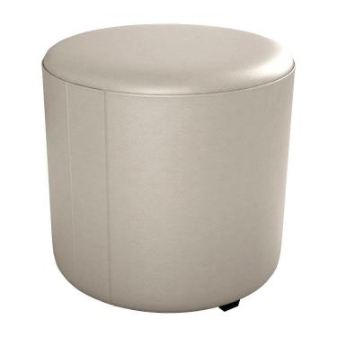 Imagem de Puff Redondo Decorativo Copenhage Corano Milani Store Bege