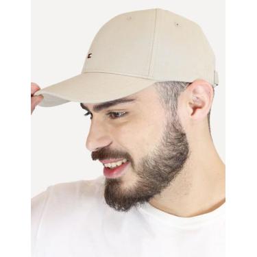Imagem de Boné Tommy Hilfiger Masculino Classic Cap Flag Tape Cáqui Claro, UN