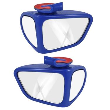 Imagem de 2 peças de espelho de ponto cego de carro, espelho retrovisor rotativo de 360°, espelho auxiliar, retrovisor, exterior, automóvel, retrovisor, retrovisor, ângulo ajustável para carros, caminhões, SUVs