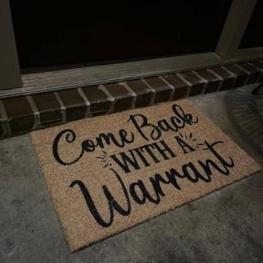 Imagem de É Basicamente Um Zoológico I Aqui Tapete De Porta Fuy Tapete De Presente Weddig Presente De Aquecimento De Casa Capacho De Boas-vindas, Cabin, 14"x22"