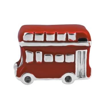 Imagem de BlingNuts Contas femininas de viagem do Reino Unido para Inglaterra Berloque Vermelho Britânico Compatível com Pulseiras Pandora Charms