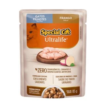 Imagem de Ração Úmida Special Cat Ultralife para Gatos Filhotes Sabor Frango ao Molho 85g