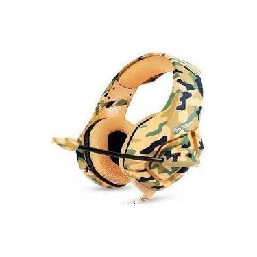 Imagem de FONE DE OUVIDO HEADSET GAMER PROFISSIONAL K1B CAMUFLADO PC PS 4 XB
