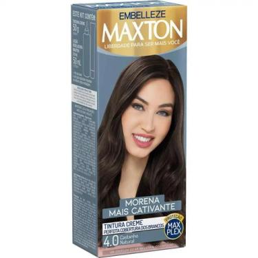 Imagem de Tinta de Cabelo Morena Castanho Natural Embelleze 4.0