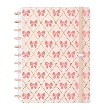 Imagem de Caderno De Disco Iscool Inteligente G Coquette Candy Pop Doce Laços Bege