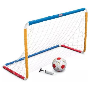 Imagem de Little Tikes Conjunto de Futebol com Rede, Bola e Trave para Crianças a Partir de 2 Anos, MGA ENTERTAINMENT 620812M, Azul