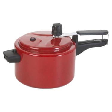 Imagem de Panela De Pressão 2 Litros Polida 2.5L - Com Haste Limpadora(For-Lar 2.5L - Vermelha)