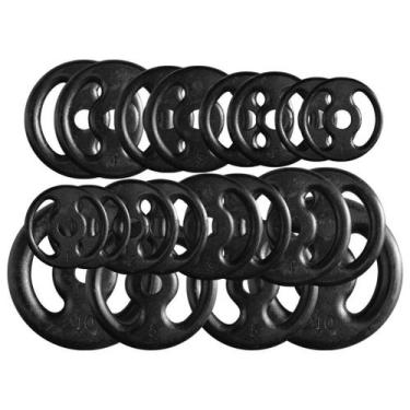 Imagem de Combo com 14 Anilhas de Ferro Fundido - 70 Kg - 2M