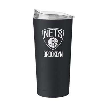 Imagem de FANMATS Copo de aço inoxidável NBA Brooklyn Nets de 590 ml – Acabamento em pó durável – Cabe na maioria dos porta-copos, oficialmente licenciado pela NBA – Mantém bebidas quentes e frias
