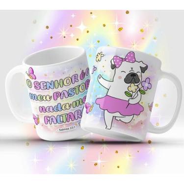 Imagem de Caneca Personalizada O Senhor é o meu Pastor (Salmos 23:1) - Cerâmica 
