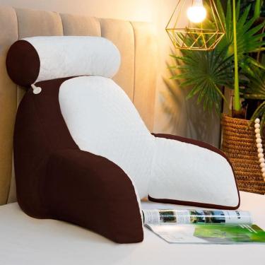 Imagem de Almofada De Descanso Para Leitura Ergonômico Marrom