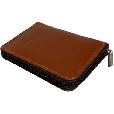 Imagem de Carteira Unissex Couro Legitima Pequena Porta Rg Cartões, Cnh, Moeda M