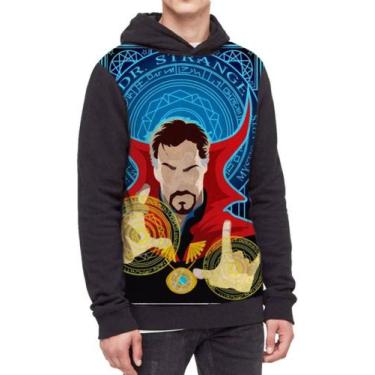 Imagem de Moletom Com Capuz Doutor Estranho Ref:420 - smoke, Preto, G