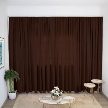 Imagem de Cortina Blackout Para Trilho Corta Luz Premium 3,00m X 2,30m (Tabaco)