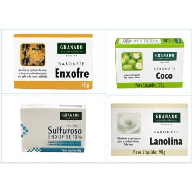 Imagem de Sabonete Granado Enxofre - Coco - Sulfuroso ou Lanolina 90g.