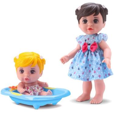 Imagem de Boneca Bee Hugs Hora Do Banho Mãe E Filha - Bee Toys