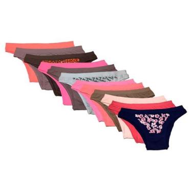 Imagem de Kit 12 Calcinhas Sortidas Trifil Tecnologia Sem Costura, M, Sortido