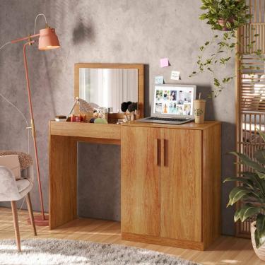 Imagem de Mesa Escrivaninha / Penteadeira com Espelho Belle - MobiBaby