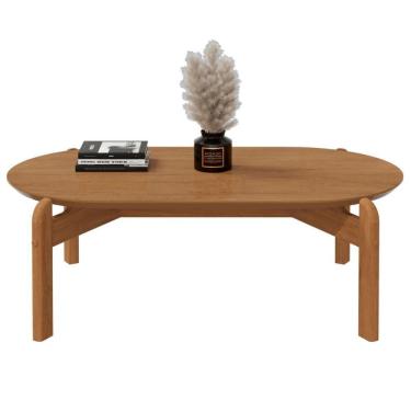 Imagem de Mesa De Centro Oval Colombo Cedro