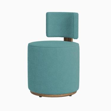 Imagem de Puff Margo Decorativo Orgânico Veludo - 7 Decor Azul Claro