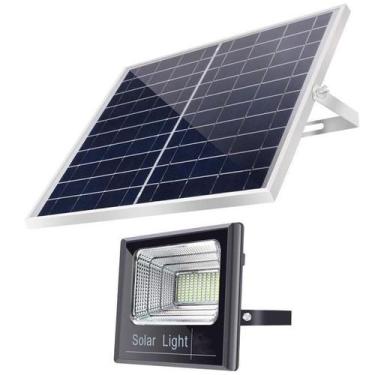 Imagem de Holofote Refletor 40W Prova D'Água Energia Solar Com Painel - Lorben