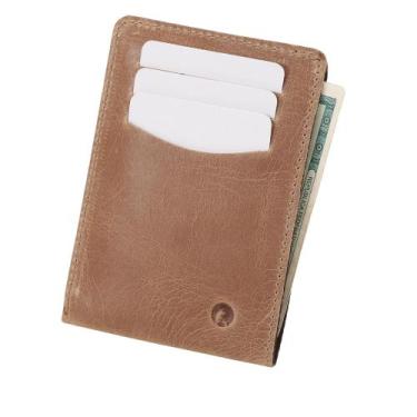 Imagem de Carteira Masculina Couro Super Slim Cnh Couro50 Porto Alegre, 2, Marro