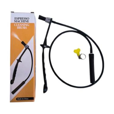 Imagem de Escova de máquina de café - Escova de limpeza de moedor de café, ferramenta de manutenção de remoção de escala de cabo longo para manutenção de equipamentos de descalcificação profunda Manutenção de