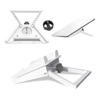 Imagem de Ablian Suporte 3 em 1 para Starlink Mini, suporte de substituição com adaptador de rosca de tripé de 1/10.2 cm, suporta ângulo de superfície plana de 110°, tubo, tripé e braçadeiras, para trailer, van