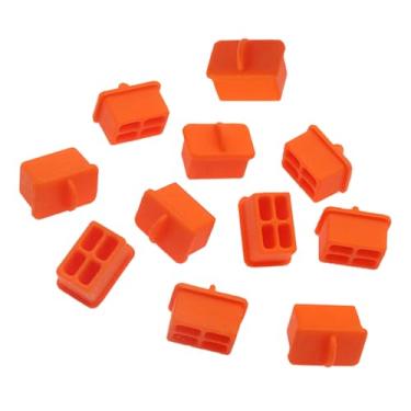 Imagem de Capas de poeira SFP, plugue de porta de fibra óptica, tampas antipoeira, protetor de silicone para módulo/interruptor/cartões de rede/roteador/conversores de mídia, pacote com 10 unidades