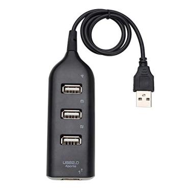 Imagem de Hub USB com 4 Portas Portátil 2 0 1 Splitter Suporta Carregamento Alta Transferência de Dados 480Mbps para PC Laptop Computador