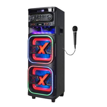 Imagem de Caixa de Som Amvox ATX2108M Quadradinho 10" pol com Radio 2100W- 1 Mic