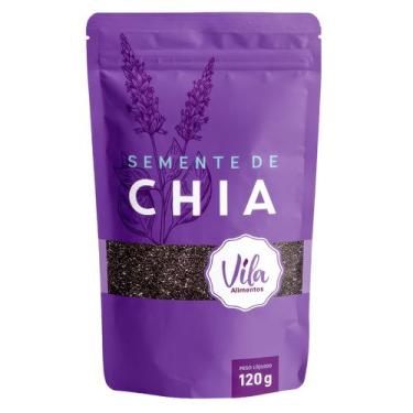 Imagem de Semente de Chia Natural 120g para Uso Culinario em Bebidas, Frutas, Re