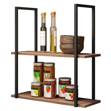 Imagem de Prateleira Suspensa Industrial Aurora Demolição Preto