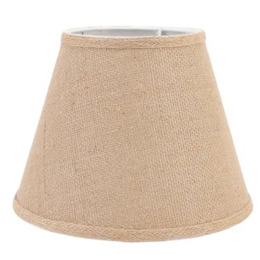 Imagem de Hyuduo Abajur para Candeeiro de Mesa Lumbo Artesanal de Tecido Artesanal E27 Lampshade Com Delicado Bordado à Mão para o Quarto da Casa da Sala de Estar Hotel Iluminação (Cáqui)