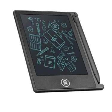Imagem de ASHATA Prancheta de Desenho Portátil para Crianças, Tablet de Caligrafia LCD de 4,5 Polegadas Nota para Escritório Escolar Em Casa, Azul (Preto)
