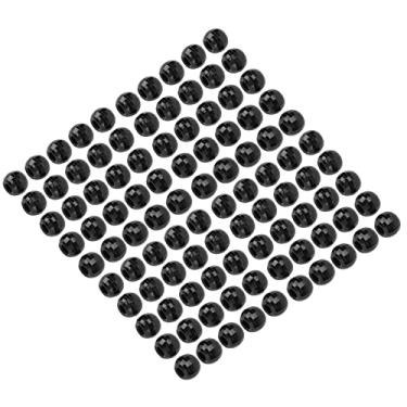 Imagem de Generic Grânulos de Trança de Cabelo Resina Durável Dreadlocks Anéis de Trança para Homens Mulheres 100 Peças Contas de Joias de Cabelo para Longas, Rabos de Cavalo, Casamentos (Preto)