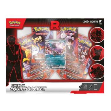 Imagem de Cartas Pokémon Equipe Rocket Coleção Ex com 49 Cards - Copag