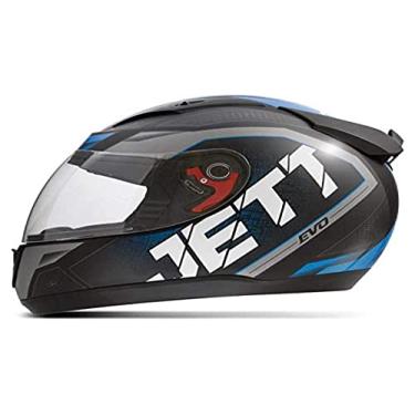 Imagem de CAPACETE FECHADO PRO TORK JETT EVO LINE BRILHANTE AZUL TAM. 60