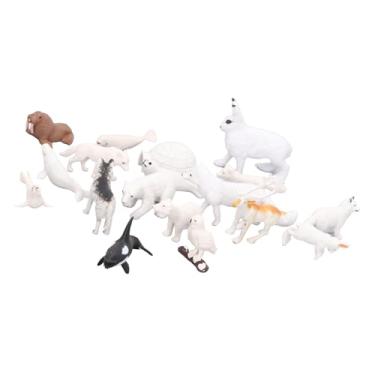 Imagem de Generic Conjunto de Estatuetas de Animais do Ártico, Brinquedo Educacional de Simulação Requintada para Crianças, Material de PVC para Estudo